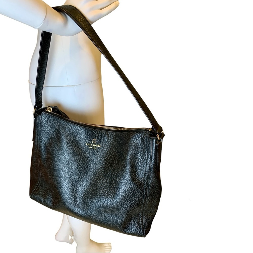 Kate Spade Medium Black Leather Shoulder Bag - Picture 8 of 15